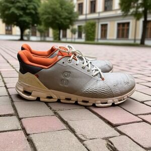 On Cloud Cloudflyer MenSize 11.5 Grey Running Jogging Walking Shoes Gym Sneakers